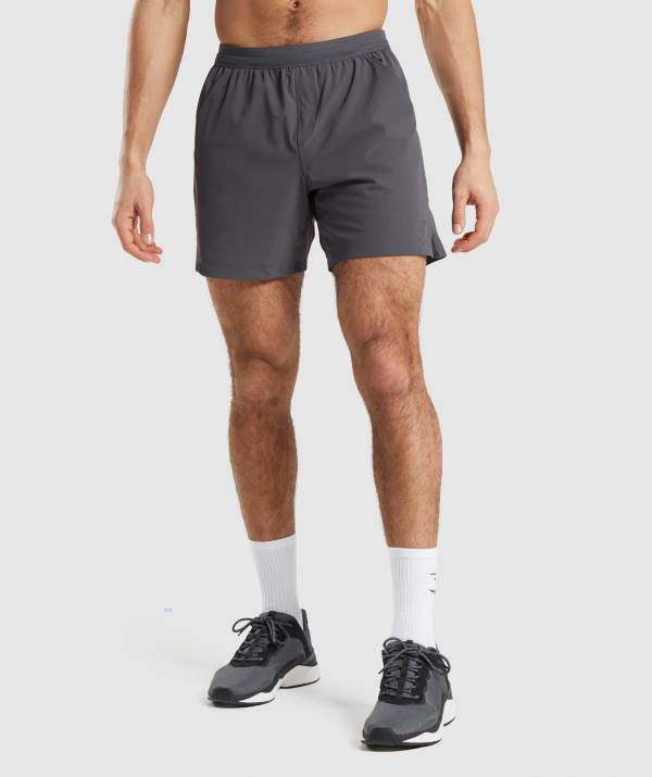 Panske Šortky Gymshark Studio Čierne Siva | XL0461725